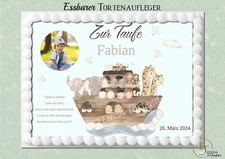Tortenaufleger taufe foto gebraucht kaufen  Pähl