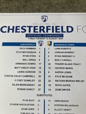 Chesterfield mansfield town for sale  CANNOCK