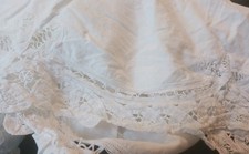 White battenburg bedskirt for sale  Rossville