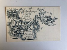 Cartolina pubblicitaria piante usato  Roma
