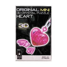 Quebra-cabeça Bepuzzled original mini quebra-cabeça 3D - coração rosa quase perfeito, usado comprar usado  Enviando para Brazil