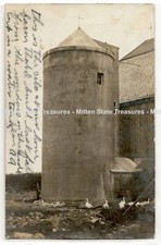 1910 silo de milho, fazenda, gansos, Cedarburg, Wisconsin; cartão postal foto história RPPC comprar usado  Enviando para Brazil