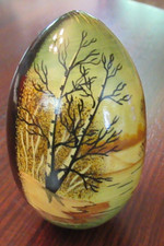 Vintage lacquer egg for sale  Tyrone