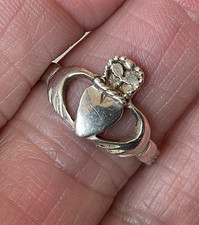 Sterling silver claddagh for sale  IMMINGHAM