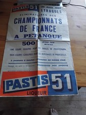 Belle affiche petanque d'occasion  Durtol