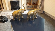 Vintage1960s brass elephants for sale  WAKEFIELD