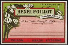 Antique pharmacy label d'occasion  Expédié en Belgium