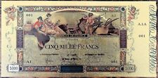 Billet 5000 francs d'occasion  Aunay-sur-Odon