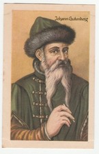 Johann gutenberg karte gebraucht kaufen  Leipzig