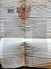 1687 parchemin genealogie d'occasion  Morestel