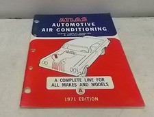 1971 ATLAS PEÇAS DE AR CONDICIONADO AUTOMOTIVO FERRAMENTAS SUPRIMENTOS MANUAL DE APLICAÇÕES , usado comprar usado  Enviando para Brazil