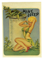 ADESIVO DE VIAGEM VINTAGE ORIGINAL PINUP GGA LOIRA EM PERFEITO ESTADO JULEP HOT ROD RAT OLD RISQUE comprar usado  Enviando para Brazil