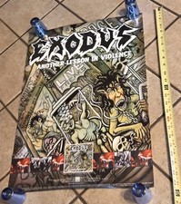 EXODUS OUTRA LIÇÃO DE VIOLÊNCIA-AO VIVO 1997 Cd/gravação/cassete PÔSTER PROMOCIONAL Antigo! comprar usado  Enviando para Brazil