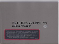 Nissan patrol bedienungsanleit gebraucht kaufen  Padenstedt
