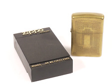 PRL) ZIPPO LIGHTER ACCENDINO FEUERZEUG ENCENDEDOR BRASS ANTIVENTO ISQUEIRO RARE, usado comprar usado  Enviando para Brazil