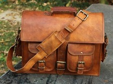NOVA BOLSA DE COURO MARROM VINTAGE MENSAGEIRO BOLSA DE OMBRO BOLSA SATCHEL PARA LAPTOP comprar usado  Enviando para Brazil