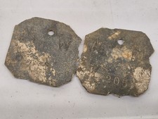 Ww1 piastrine scavo usato  Val di Zoldo