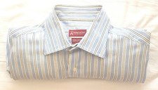 Chemise bleu rayures d'occasion  Paris XVII