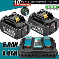 4x akumulator 6,0Ah do akumulatora Makita 18V BL1860B BL1850B BL1830B BL1860 8,0Ah ładowarka na sprzedaż  Wysyłka do Poland