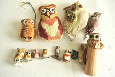 Lote de 13 estatuetas de coruja vintage colecionáveis em miniatura material sortido/cores comprar usado Lote de 13 estatuetas de coruja vintage colecionáveis em miniatura material sortido/cores comprar usado  Enviando para Brazil