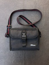 Bolsa de ombro vintage Nikon preta estojo para câmera com alça e acessórios de limpeza comprar usado  Enviando para Brazil