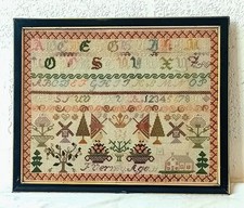 Antique sampler framed for sale  MELTON CONSTABLE