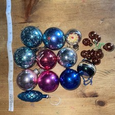 Vintage glass christmas for sale  NUNEATON
