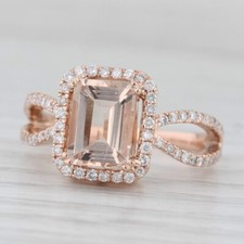 1.54ctw morganite diamond for sale  USA