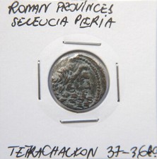 ROMAN PROVINCES SELEUCIA PIERIA TETRACHALKON 37 - 36  B.C. na sprzedaż  PL