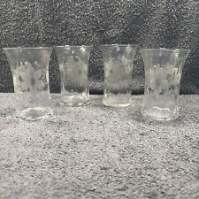 Floral etched drinking for sale  NEWCASTLE