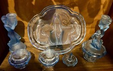 Art deco blue for sale  BROUGH