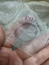 Organza Bleu Tissu Ancien Tampon D’origine Fabrication Swisse Berco Cilander comprar usado  Enviando para Brazil
