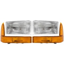 Kit de faróis para 99-01 Ford F-250 Super Duty 00-01 excursão com luz de canto comprar usado  Enviando para Brazil