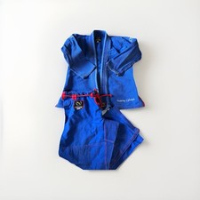 Conjunto Underdog Kimono Jujitsu Gi Top Azul A2 com Calça Cinto Tamanho Médio comprar usado  Enviando para Brazil