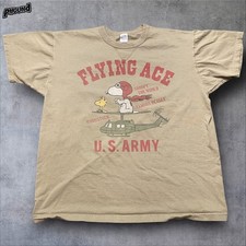 Camisa masculina Peanuts Flying Ace 2XL Snoopy Woodstock brinquedos do exército dos EUA McCoy Japão comprar usado  Enviando para Brazil