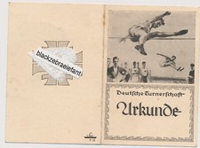 3708 turnerschaft urkunde gebraucht kaufen  Sinsheim