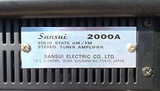 Vintage sansui 2000a for sale  San Bernardino