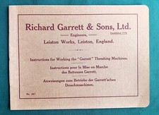 Richard garrett threshing for sale  BRISTOL