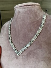 swarovski tennis necklace for sale  CHERTSEY