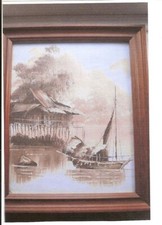 Framed picture showing for sale  RIPON