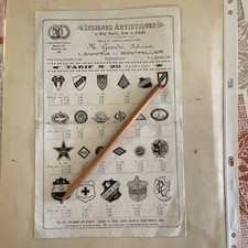 Insignes artistiques catalogue d'occasion  Nouzonville