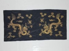 Usado, Painel de seda dragão bordado fio de ouro chinês antigo 94x46cm comprar usado Usado, Painel de seda dragão bordado fio de ouro chinês antigo 94x46cm comprar usado  Enviando para Brazil