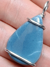 Blue opal pendant for sale  LEEDS