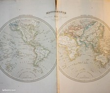 Antique engraving map d'occasion  Expédié en Belgium