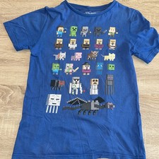 Minecraft shirt blau gebraucht kaufen  Kochel a. See