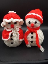 Vintage crochet snowman for sale  Grand Blanc