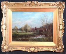 antique dog oil painting for sale  NUNEATON