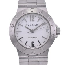 Relógio feminino automático BVLGARI Diagono Sports LCV29S data mostrador branco N#139880, usado comprar usado  Enviando para Brazil