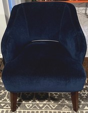 Velvet blue sofa for sale  Burbank