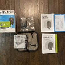 Kit medidor guia Accu-Chek diabetes com dispositivo de punção Softclix com 10 tiras comprar usado  Enviando para Brazil